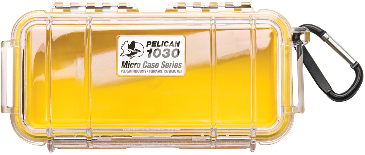 Pelican 1030 Micro Case (Clear Yellow)