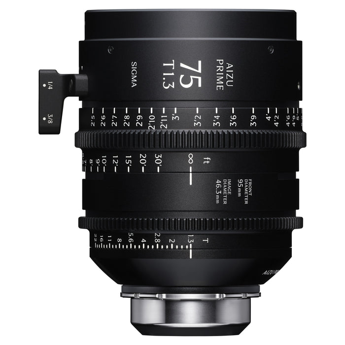 Sigma Aizu 75mm T1.3 LF FL F/VE (Feet) Prime Lens (E-Mount w/ eXtended Data)