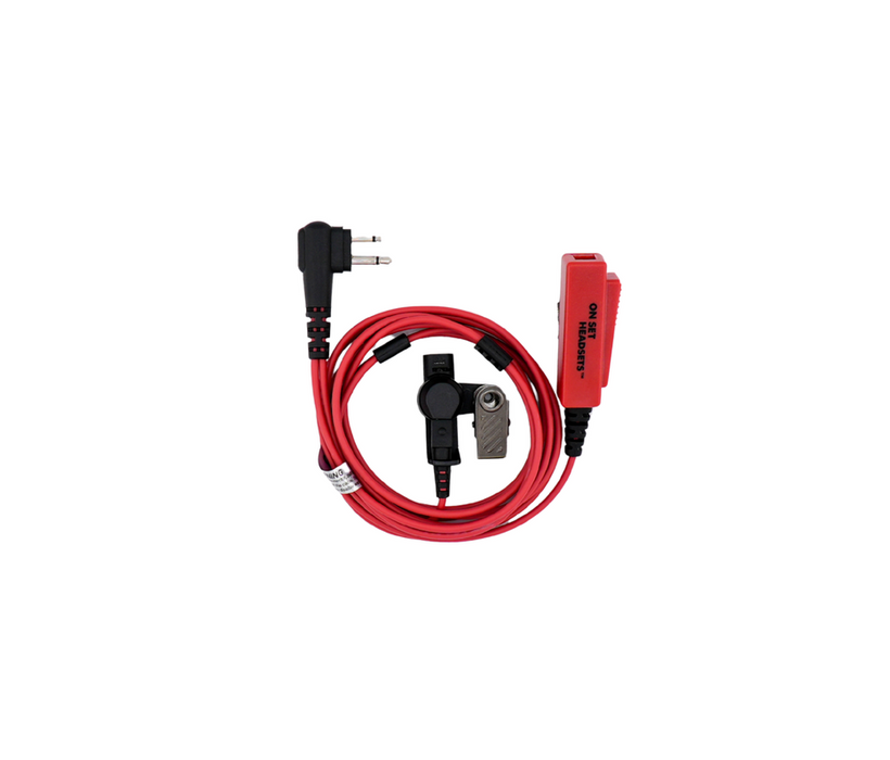 On Set Headsets FilmPro Elite Red Headset w/ Red Case