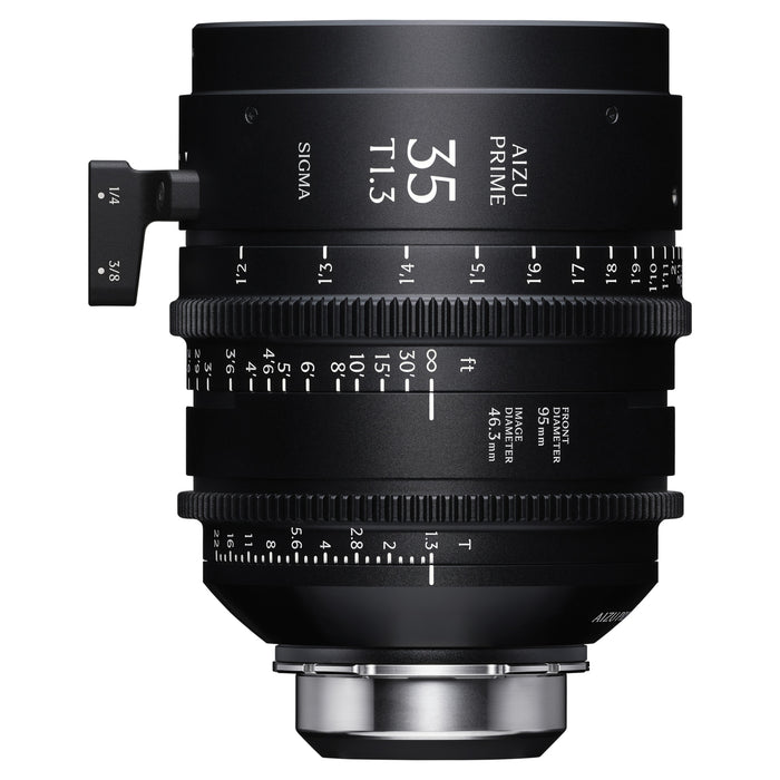 Sigma Aizu 35mm T1.3 LF FL F/VE (Feet) Prime Lens (E-Mount w/ eXtended Data)