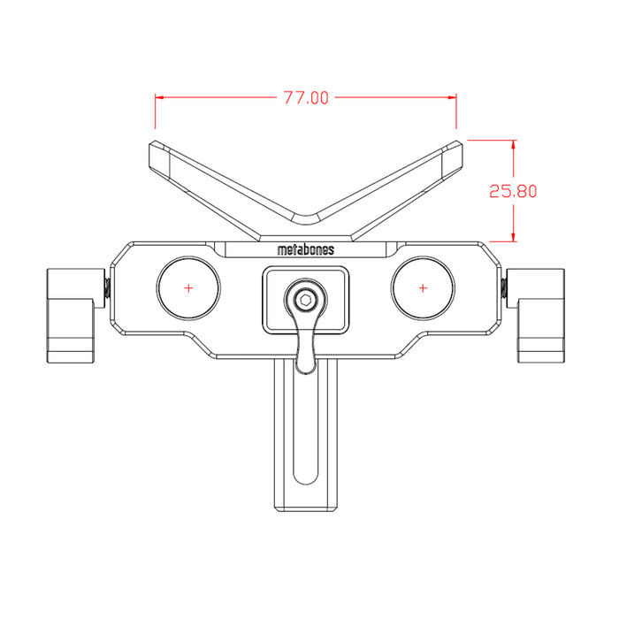 Metabones Mount-Rod Support Kit II (Black Matte)