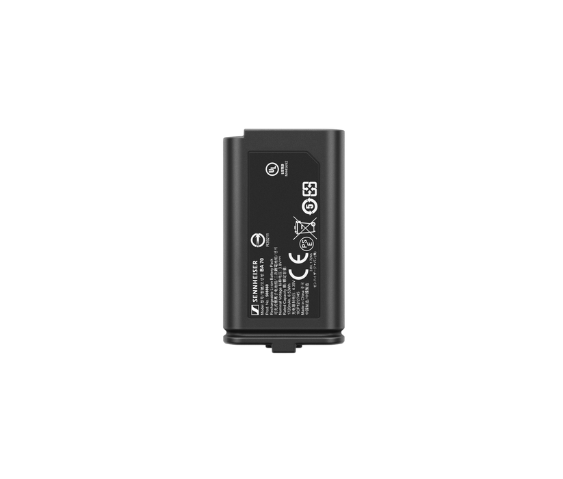 Sennheiser BA 70 Li-Ion Battery for EW-D Bodypack & Handheld Transmitters