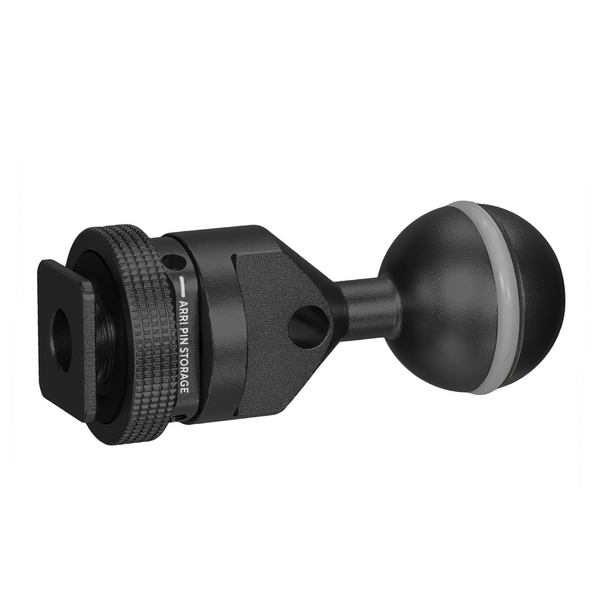 Kondor Blue Ball Head to Cold Shoe Mount for Magic Arms (Raven Black)