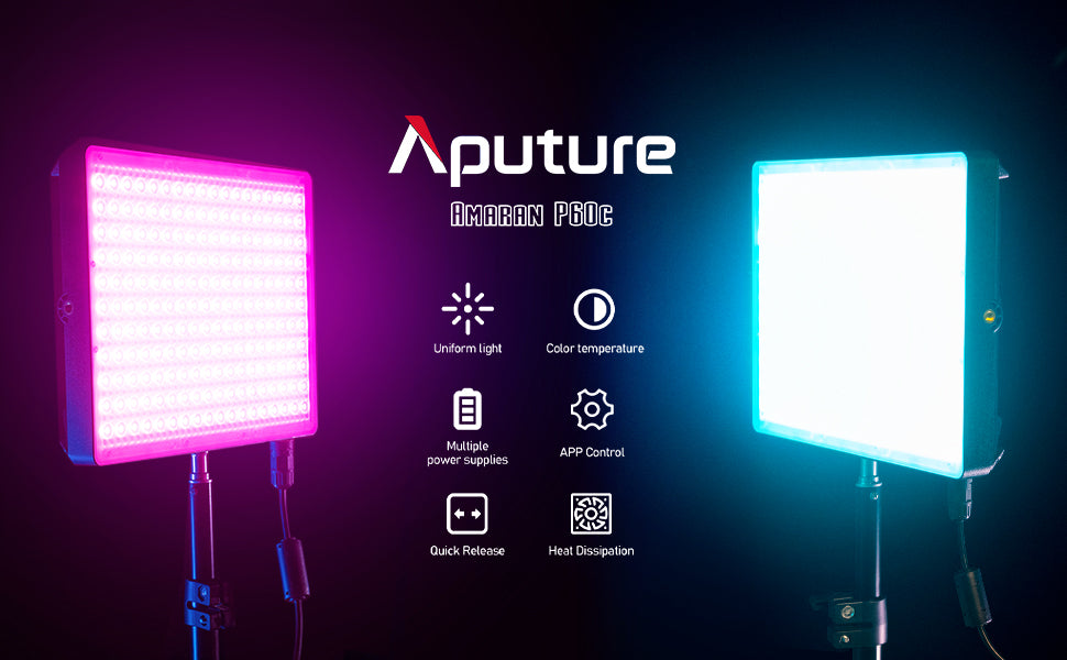 Aputure Amaran P60C RGB LED Panel 3-Light Kit