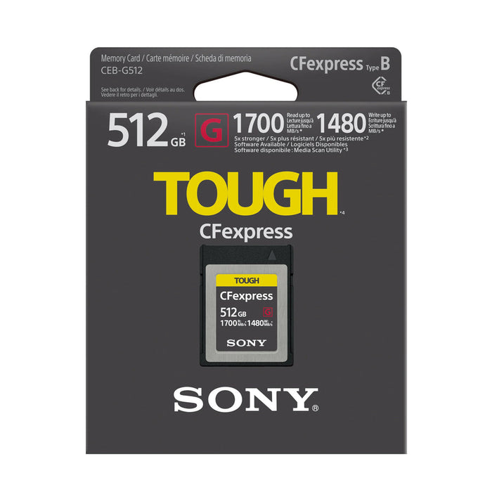 Sony CEB-G Series 512GB Tough CFexpress B Card