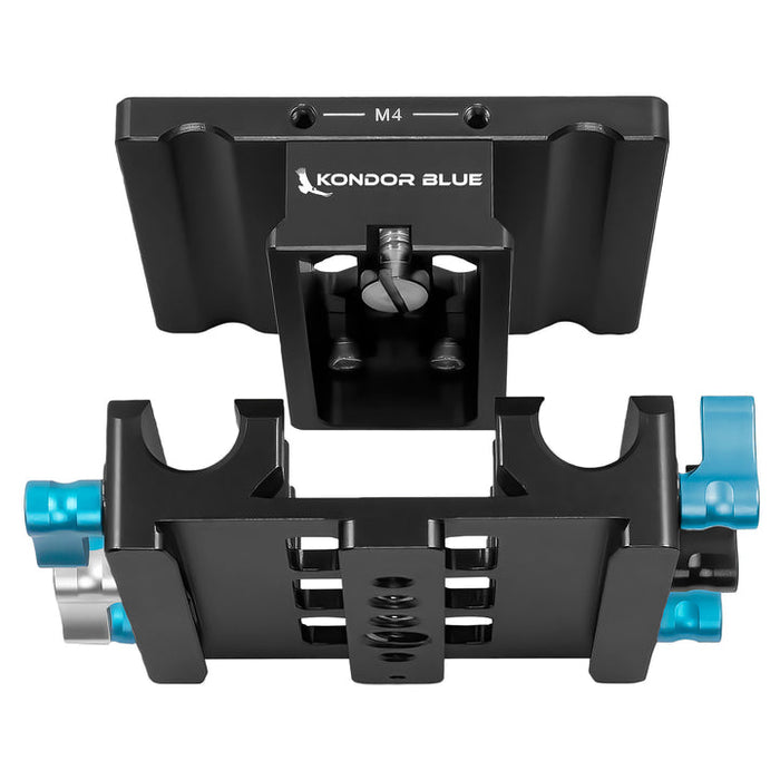 Kondor Blue Universal LWS ARRI Bridge Plate for ARRI, RED, URSA, C70, VENICE (Raven Black)