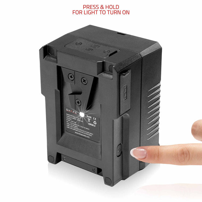 SHAPE Mini 99Wh V-Mount battery USB-C Input/Output
