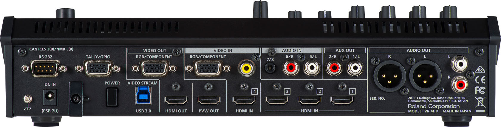 Roland HD AV Mixer - 4 channel with USB Stream/Record