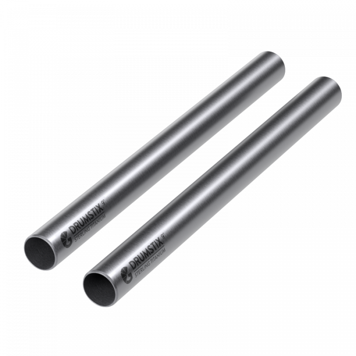 Bright Tangerine Drumstix 19mm Stirling Titanium Support Rods (9" / 22.8cm)(Pair)