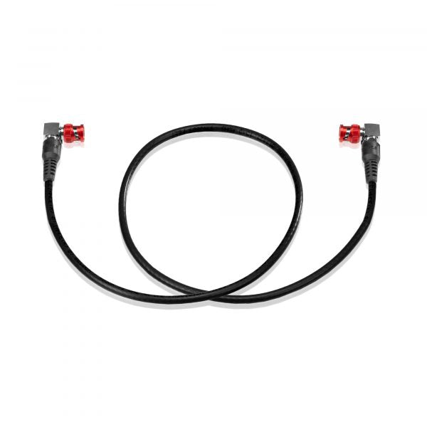 SHAPE BNC Male to BNC Male 12G-SDI 4K Coaxial Cable with Right-Angle Connectors (24")