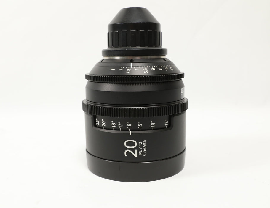Sony CineAlta 20mm T2 PL Mount Lens  (USED)