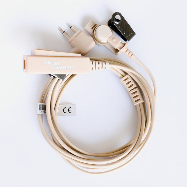 On Set Headsets FilmPro Surveillance Tan Headset w/ Black Case