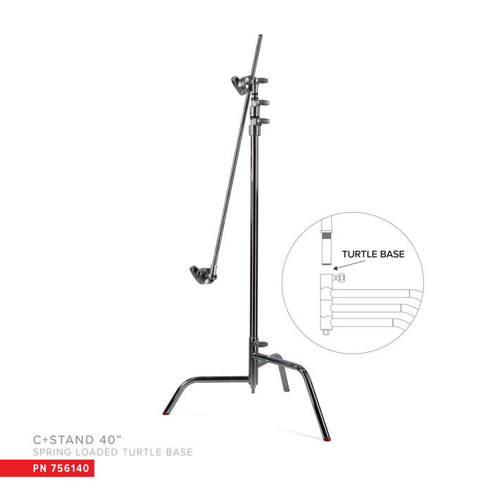 Matthews 40" C-Stand, Turtle Base w/ Grip Head & Arm