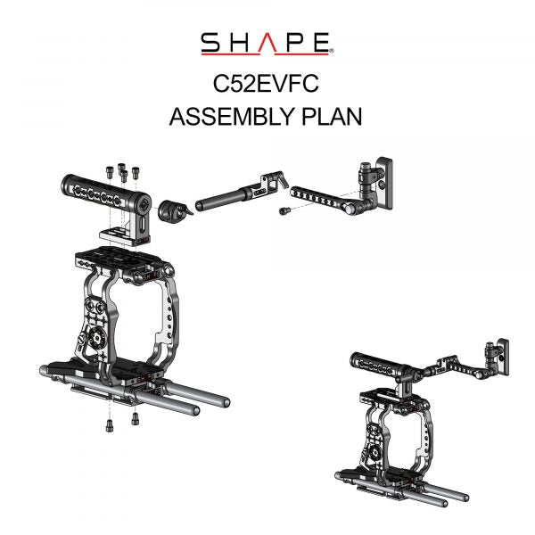 Shape Cage and Handle with EVF Mount for Canon C500 Mark II