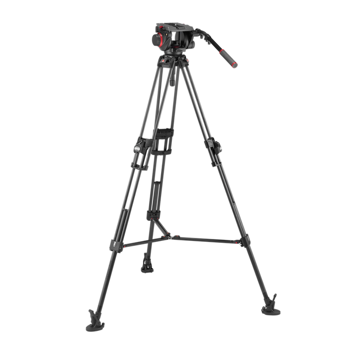 Manfrotto 509 Video Head with 645 Fast Twin Carbon Tripod