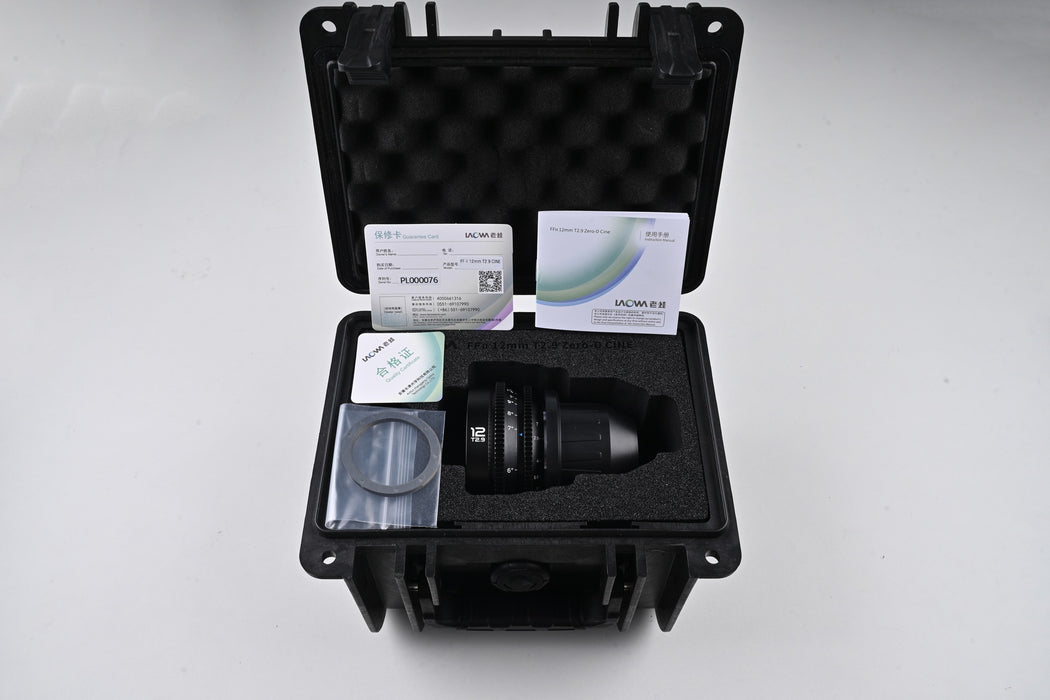 Laowa 12mm T2.9 Lite Zero-D VV Cine Lens - PL