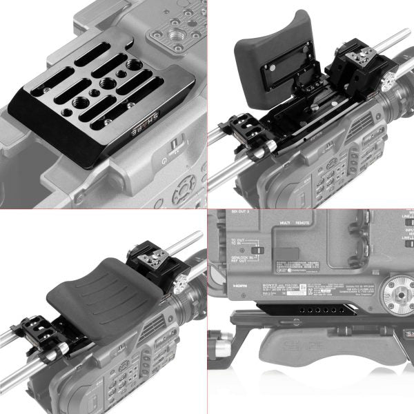 Shape Sony FX9 Baseplate and Top Plate