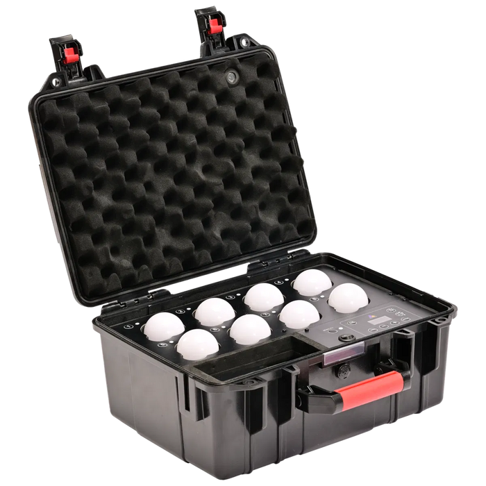 Astera LunaBulb PrepCase Kit - 8 LunaBulbs in a battery powered kit case