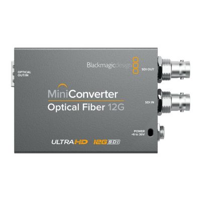 Blackmagic Design Mini Converter Optical Fiber 12G w/ 12V PSU