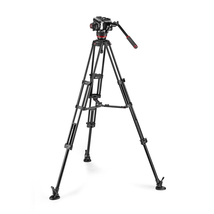 Manfrotto 504X Head w/ Twin Leg Alu Tripod MS