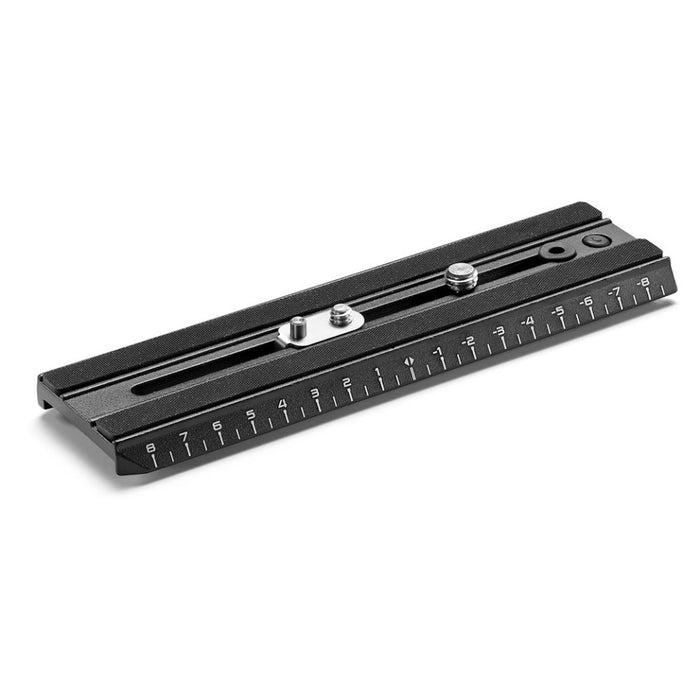 Manfrotto Video Camera Plate Long W/Metric Ruler Markings W/1/4" & 3/8" Fixing Screws