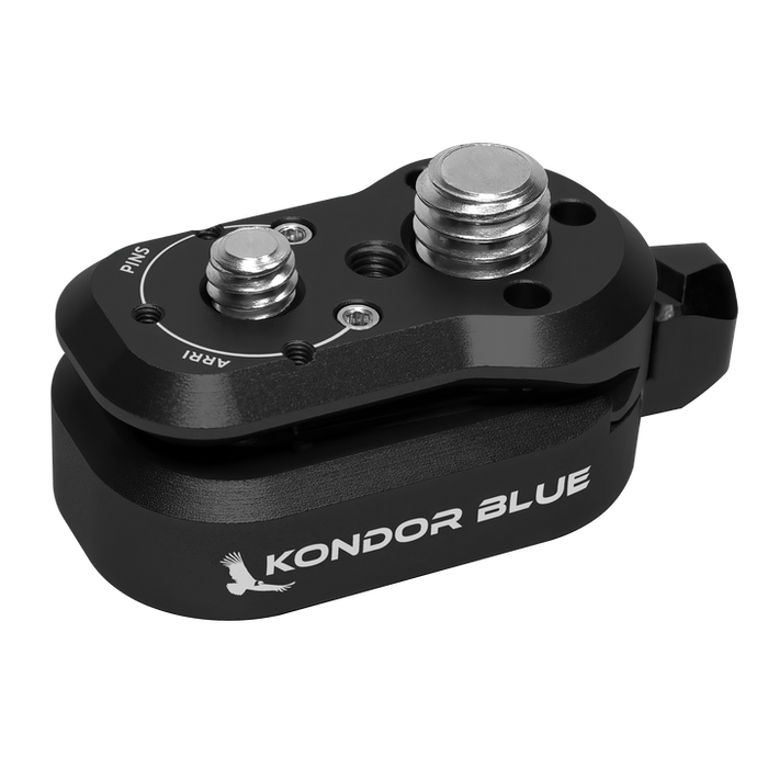 Kondor Blue Mini Lock Quick Release Plates for Professional Camera Workflows (Raven Black)