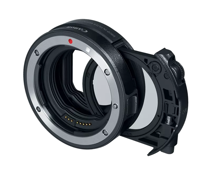 Canon Drop-In Filter Mount Adapter EF-EOS R with Circular Polarizer Filter