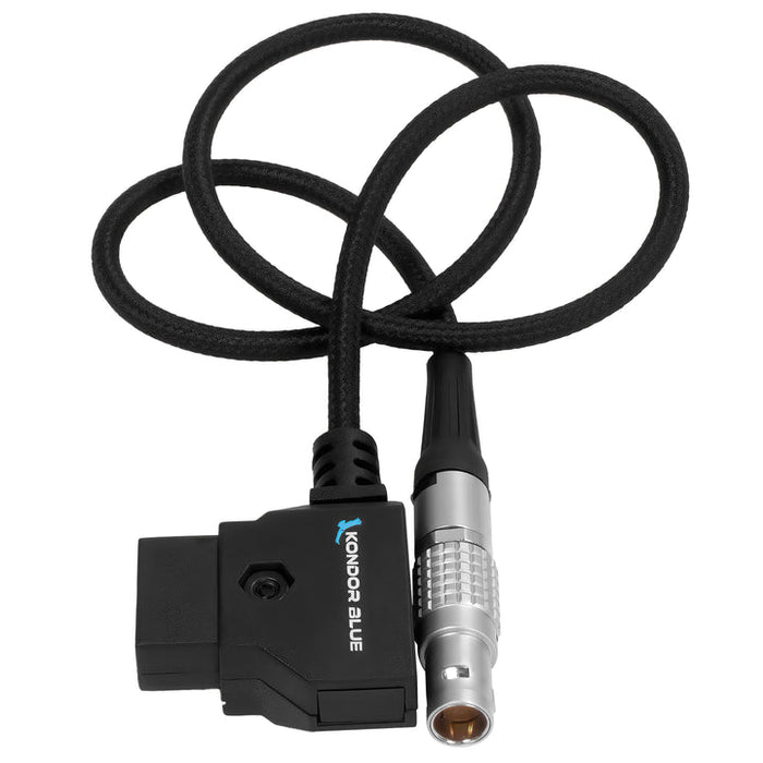 Kondor Blue D-Tap to Lemo 2-Pin 0B Male Power Cable (Straight) (Black)