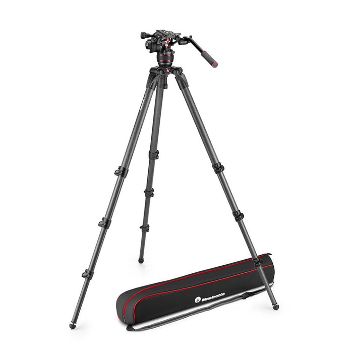 Manfrotto Nitrotech 608 video head, CF Tall Single Legs Tripod