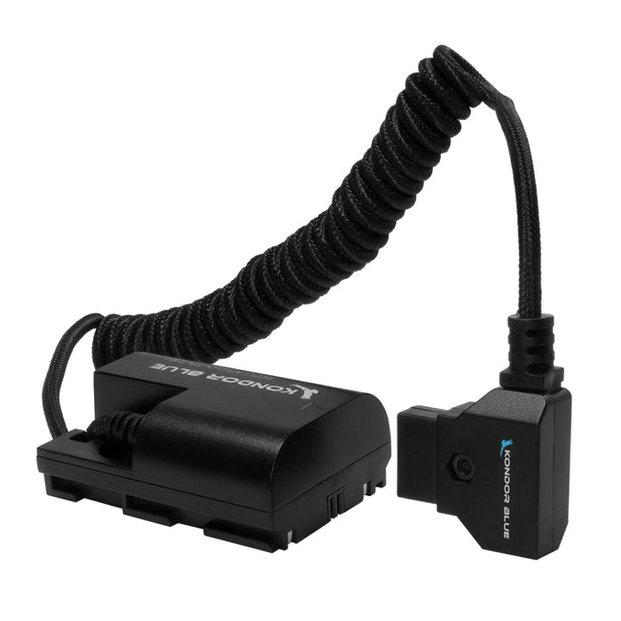 Kondor Blue D-Tap to Canon LPE6 NH Dummy Battery Cable (Raven Black)