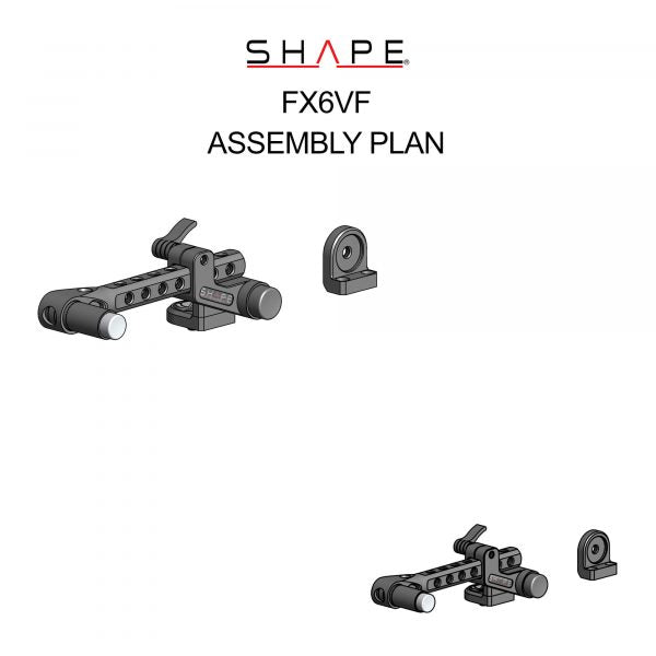 SHAPE Sony FX6 Push-Button Viewfinder Mount