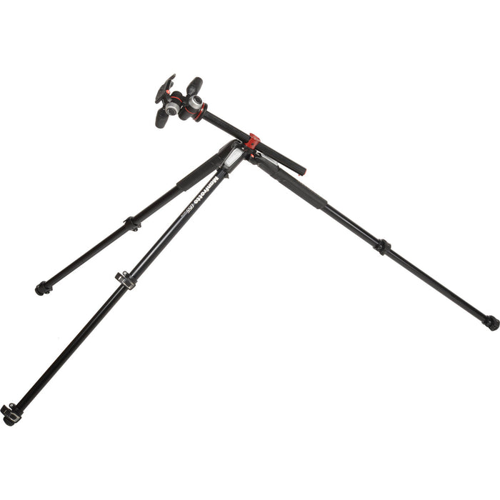 Manfrotto Aluminum 3-Section Tripod Kit with 3-Way Head