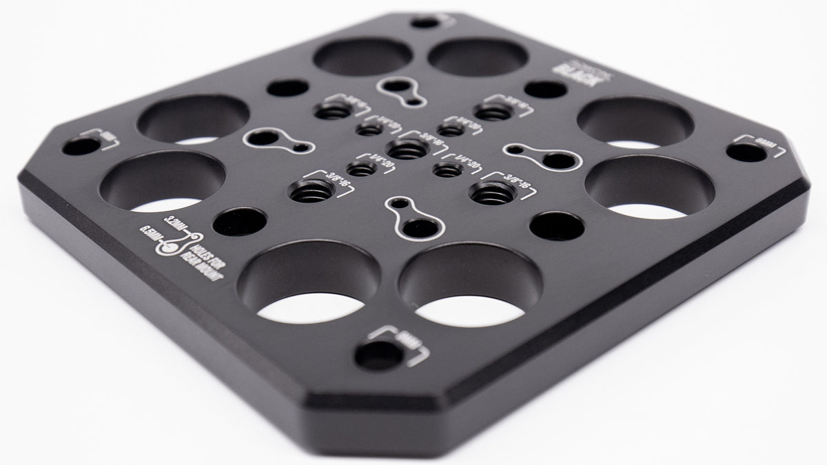 Flowcine Black Mitchell Plate — Lorne Lapham Sales and Rentals