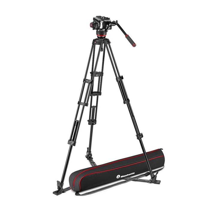 Manfrotto 504X Head w/ Twin Leg Alu Tripod GS