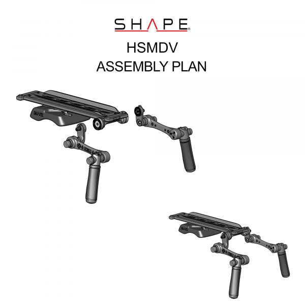 SHAPE ARRI Dovetail Shoulder Mount with Handles