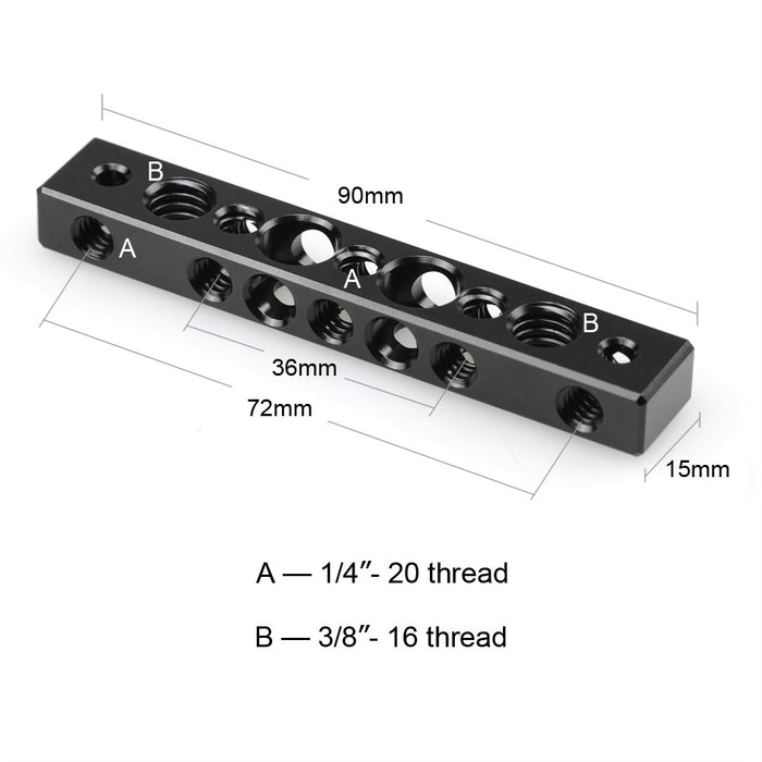 SmallRig Cheese Bar with 1/4" and 3/8" Screw Hole