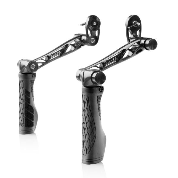 SHAPE New Generation Quick Handles with ARRI-Style Rosette (Medium Length, Pair)