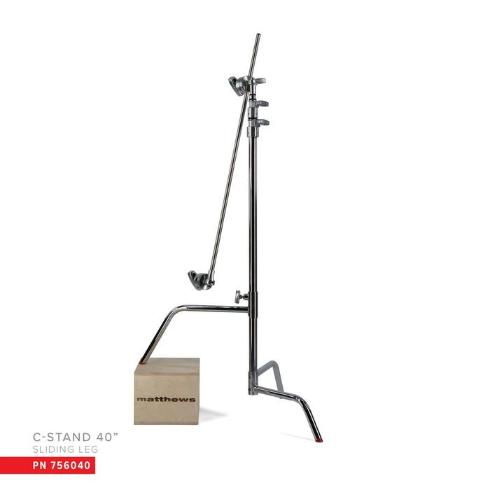 Matthews 40" C-Stand, Sliding Leg, w/ Grip Head & Arm