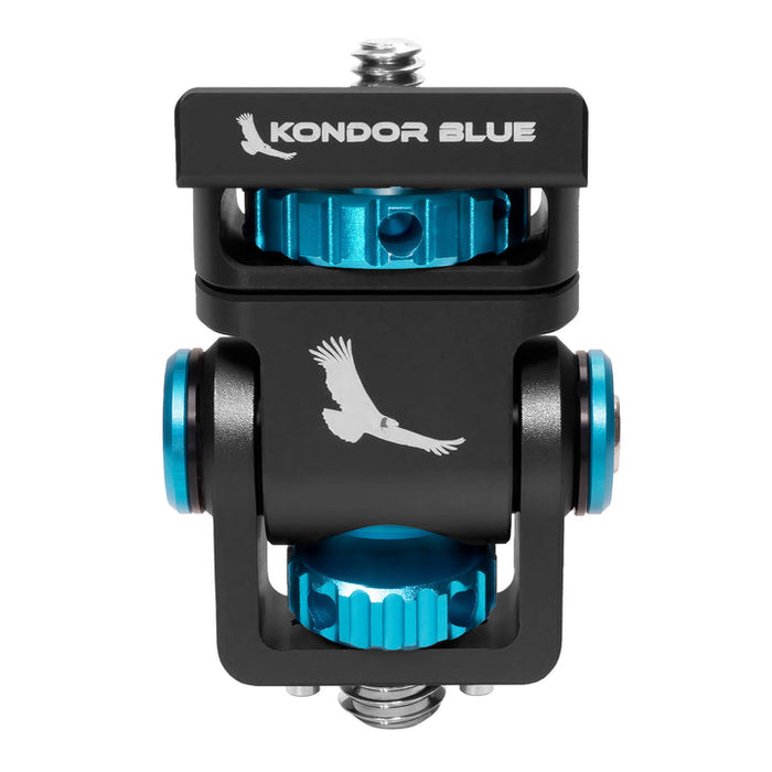 Kondor Blue Swivel Tilt Monitor Mount with Arri Pin (Pan/Tilt) (Raven Black)