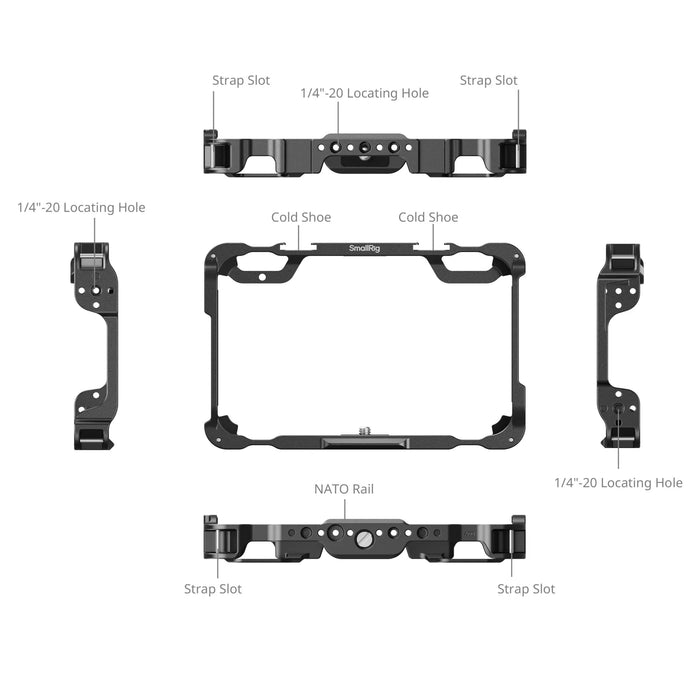 SmallRig Monitor Cage Kit for Atomos Shinobi II / Shinobi GO