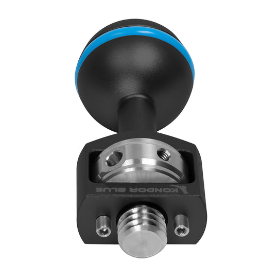 Kondor Blue Ball Head with 3/8"-16 ARRI-Style Anti-Twist Screw for Magic Arm (Black)