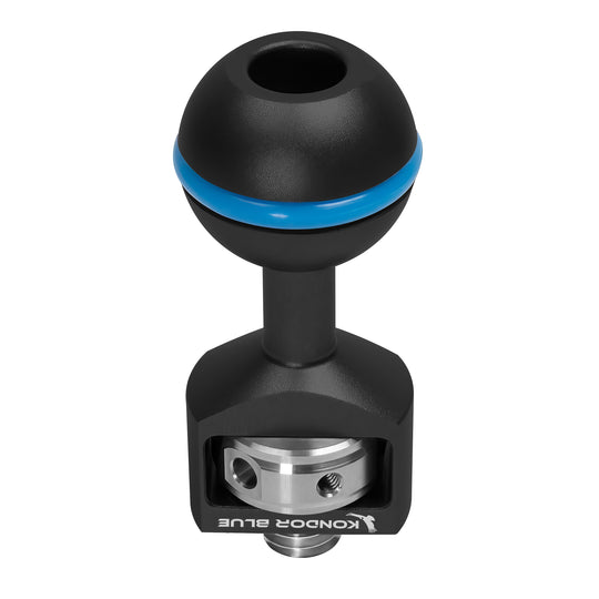 Kondor Blue Ball Head with 3/8"-16 ARRI-Style Anti-Twist Screw for Magic Arm (Black)