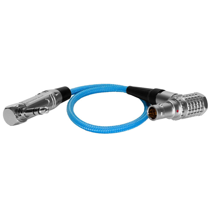 Kondor Blue 10" EXT LEMO 9 Pin to 3.5mm Right Angle Time Code Cable for Komodo/Raptor