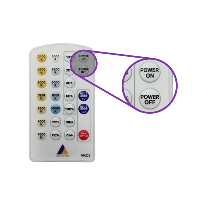 Astera Infrared White Remote