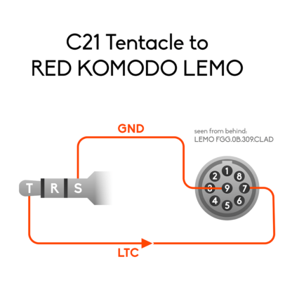 Tentacle Sync Tentacle to RED KOMODO Adapter Cable (16")