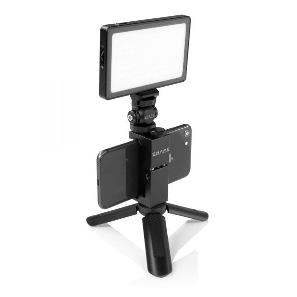 Shape Friction and Tilt Monitor Light, Microphone Mount Cold Shoe Base