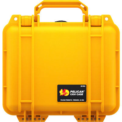 Pelican 1300 Case with Foam (Yellow)