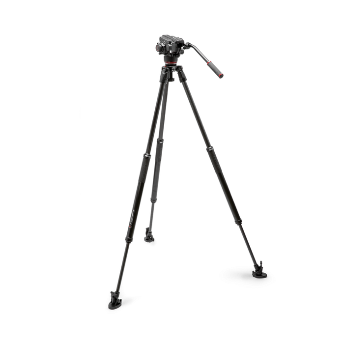 Manfrotto 504X Fluid Video Head with 635 FAST Carbon Fiber Tripod