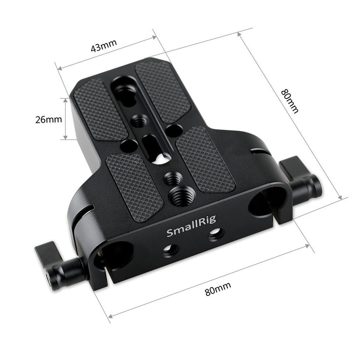 SmallRig Baseplate with Dual 15mm Rod Clamp