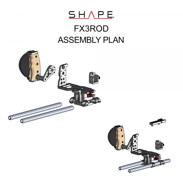 Shape Sony FX3-FX30 Cage 15mm LW Rod System